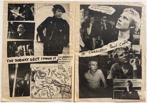 Sex Pistols Anarchy In The Uk Tour Newspaper Program Aka Anarchy 1