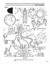 Dots Heavenly Preschool Heavens Printables Churchofjesuschrist Lds Scripture Moses Coloringfolder sketch template