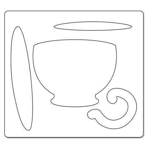 tea cup pieces  printable crafts quilting templates applique