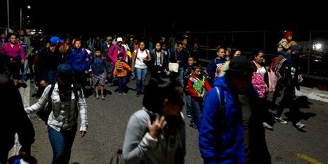 Migrant Caravan Freely Crosses Mexican Border After Gates Were Left