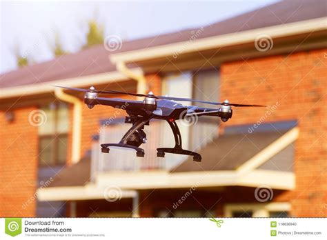 drone usage private property protection  real estate check stock photo image  control