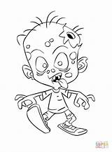 Coloring Zombie Pages Child Printable sketch template