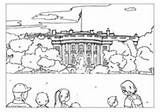 Coloring Pages Washington Dc House Printable Worksheets Jefferson Thomas Color sketch template