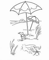 Coloring Summer Beach Pages Kids Printable Umbrella Sheets Color Clipart Preschool Ipad Scenes Gif Things Library Fun Activities Popular Different sketch template