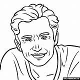 Coloring Jackman Hugh Actor Pages Famous sketch template