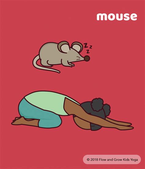 mouse pose spring yoga poses  kids yogapose peuter yoga yoga