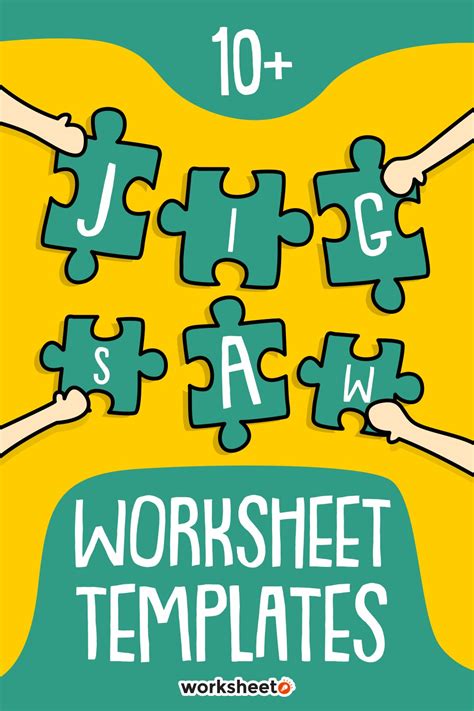 jigsaw worksheet template    worksheetocom
