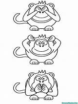 Mewarnai Wajah Ekspresi Gorila Paket Ape sketch template