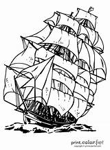 Ship Clipper Coloring Pages Colouring Color Kids Print Ships Sailing Drawing Printcolorfun Printable Printables Century Boat Fun Pirate Line Book sketch template