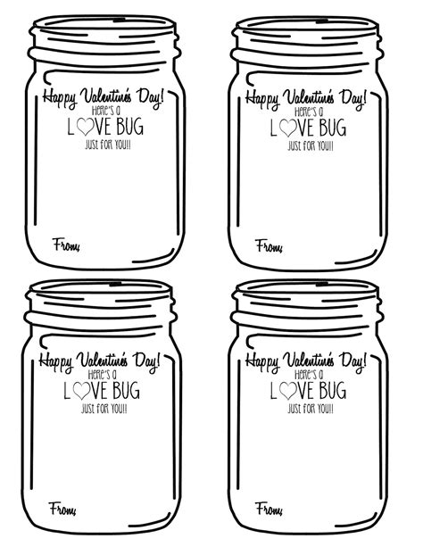 mason jar printable template printabletemplates