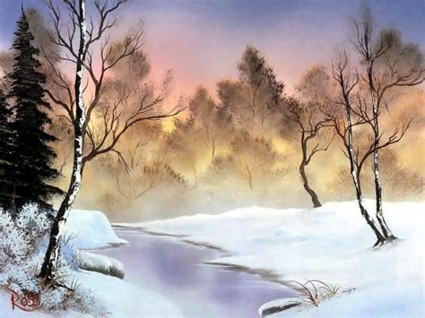 Winter Stillness ~ Bob Ross Bob Ross Art Bob Ross