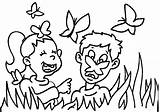 Laughing Colouring Coloring Kids Pages Butterflies Boy Girl Library Mexican Flag sketch template