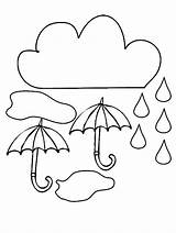 Raindrop Chuva Umbrella Raindrops Guarda Nuvens Chuvosas Nuage Freecoloring Coloriages Tudodesenhos Popular Colorluna sketch template