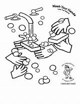 Coloring Colouring Pages Washing Hand Wash Germ Printable Hygiene Hands Germs Cleanliness Kids Steps Clipart Bacteria Handwashing Kindergarten Worksheets Worksheet sketch template