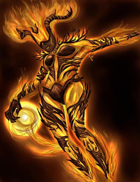 Flame Atronach By Kaizoku501 On Deviantart