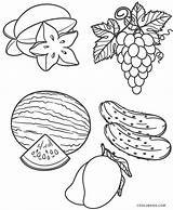 Frutas Colorir Obst Desenhos Fruits Ausmalbilder Malvorlagen Cool2bkids Gratis Ausdrucken Früchte sketch template