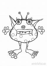 Monster Coloring Pages Monsters Color Printable Kids Print Colouring Inc Cute Cartoon Sheets Printables Frog Gila Z31 Line Drawing Baby sketch template
