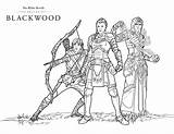 Coloring Blackwood Elder Scrolls Bring sketch template