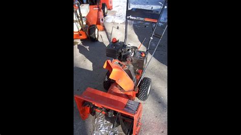 ariens st snow thrower recoil fix youtube