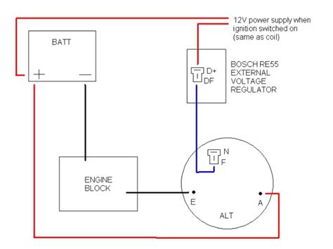 bosch  alternator wiring diagram wiring diagram