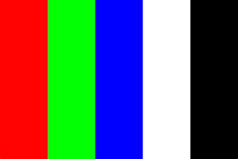 red green blue white color palette