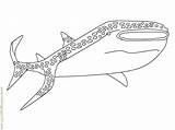 Coloring Shark Fish Printable Pages Sharks sketch template