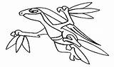 Coloring Pages Grovyle Pokemon Getcolorings sketch template