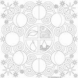 Phases Donteatthepaste Colouring Fases Zentangle Pagan sketch template