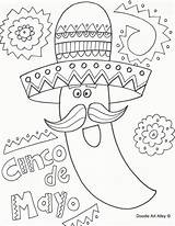 Coloring Mayo Cinco Pages Spanish Hispanic Printable Fiesta Printables Print Activity Color Kids Heritage Doodle Sheets Crafts Mexican Activities Preschool sketch template