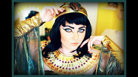 Cleopatra Egyptian Makeup Tutorial And Costume Youtube