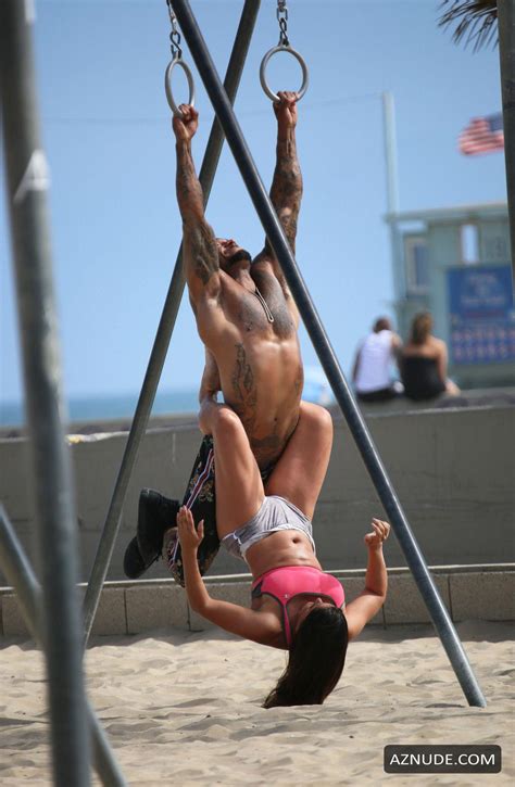 Shawna Craig Sexy During A Risque Workout At Muscle Beach