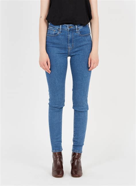 Skinny Jeans Met Hoge Taille Indigo Fonce Levi S Dames Place Des