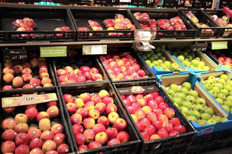 haarlem  netherlands    apples  supermarket editorial stock image image