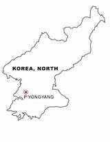 Corea Norte Mapa Disegni Cartine Nordkorea Landkarte Bandera Landkarten Geografiche Geografie Coloring Nazioni Malvorlage Pegar Recortar Kategorien Dibujos sketch template