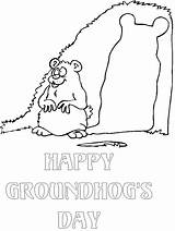 Groundhog Coloring Pages Kids Sheets Color Happy Printable Printables Popular Books Coloringhome sketch template