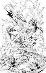 Doomsday Superman Grummett Hazlewood Comics sketch template