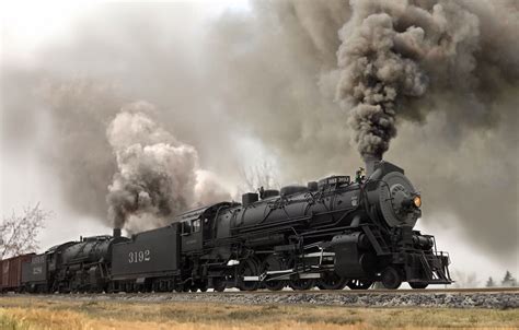 train railway smoke steam locomotive wallpapers hd desktop  porn