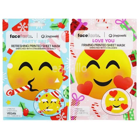 wholesale face facts love  party prep printed sheet masks assorted uk wholesaler