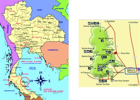 red circle  thailand map  nakhon  thammarat  scientific diagram