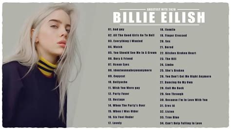 songs  billie eilish billie eilish greatest hits  full album youtube