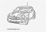 Mini Cooper Car Pages Coloring Drawing Draw Easy Pngkey sketch template