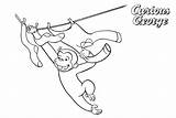 Coloring Pages Curious George Happy Printable Kids sketch template