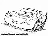 Mcqueen Coloring Lightning Pages Printable Kids sketch template
