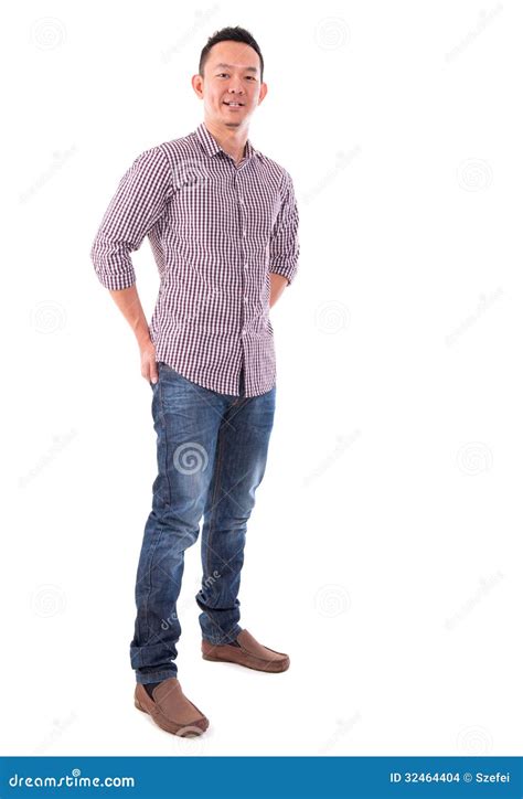 front view full body confident asian man stock photo image  jeans japanese