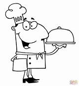 Koch Ausmalbild Ausmalbilder Serviert Mittag Cuoco Cooking Pobarvanke Pizzaiolo Serve Clipground Kategorien Tdm sketch template