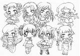 Coloring Chibi Pages Anime Cute Print Kids Girls Manga Character Printable Girl Little Color Collection Groups Getcolorings Deviantart Cat People sketch template