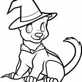 Halloween Coloring Dog Pages Cute Drawing Cartoon Drawings Google sketch template