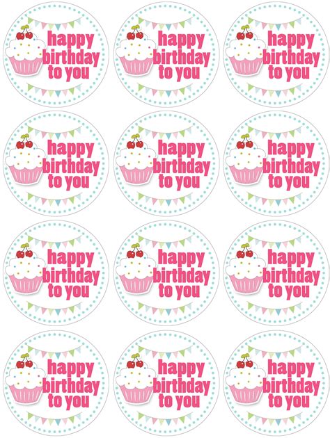 images     printable birthday cupcake topper