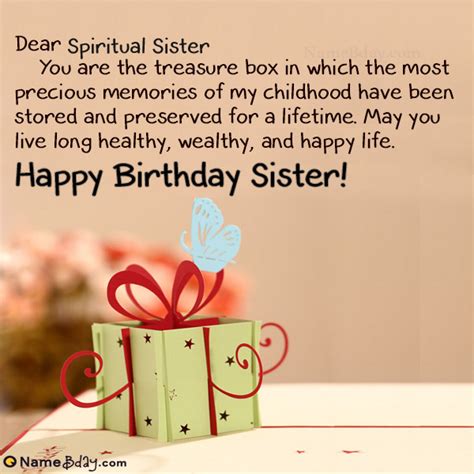 happy birthday spiritual sister images  cakes cards wishes