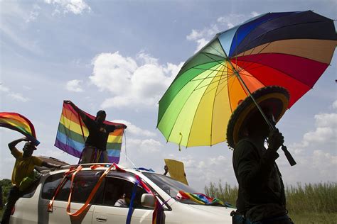 uganda s first gay pride rally held after anti gay law repealed